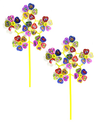 Ветрячок LY-6012, 2 шт, 6 цветочков в пакете 25х26см